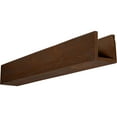 thumbnail image 1 of 8"W x 6"H x 10'L 3-Sided (U-beam) Sandblasted Endurathane Faux Wood Ceiling Beam, Premium Aged, 1 of 3