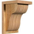 thumbnail image 1 of 8"W x 8"D x 12"H Carmel Rough Sawn Corbel w/Backplate, Western Red Cedar, 1 of 9