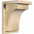 thumbnail image 1 of 8"W x 8"D x 12"H Huntington Rough Sawn Corbel w/Backplate, Douglas Fir, 1 of 9