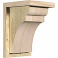 thumbnail image 1 of 8"W x 8"D x 12"H Yorktown Rough Sawn Corbel w/Backplate, Douglas Fir, 1 of 9
