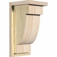 thumbnail image 1 of 8"W x 8"D x 16"H Alpine Rough Sawn Corbel w/Backplate, Douglas Fir, 1 of 9
