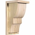 thumbnail image 1 of 8"W x 8"D x 16"H Ridgewood Rough Sawn Corbel w/Backplate, Douglas Fir, 1 of 9