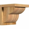 thumbnail image 1 of 8"W x 8"D x 8"H Crestline Rough Sawn Corbel w/Backplate, Western Red Cedar, 1 of 9