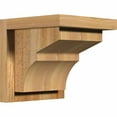 thumbnail image 1 of 8"W x 8"D x 8"H Monterey Rough Sawn Corbel w/Backplate, Western Red Cedar, 1 of 9