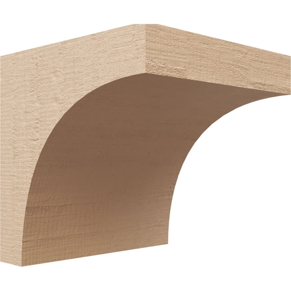 8"W x 8"D x 8"H Wide Stockport Rough Cedar Woodgrain TimberThane Corbel, Primed Tan