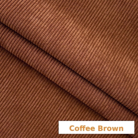 8 Wale Corduroy Fabric by The Yard, Non-Stretch Wide Wale Corduroy Cloth for Jackets, Pants, Shirts, Upholstery, Plush Toys and DIY Crafts