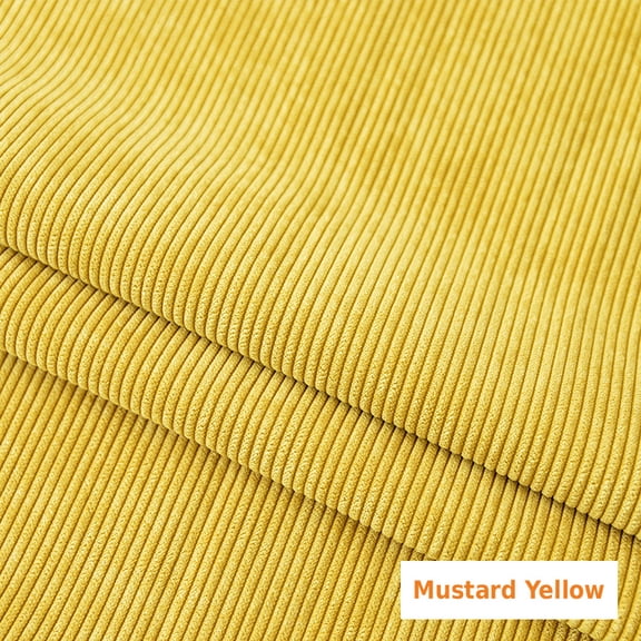 8 Wale Corduroy Fabric by The Yard, Non-Stretch Wide Wale Corduroy Cloth for Jackets, Pants, Shirts, Upholstery, Plush Toys and DIY Crafts
