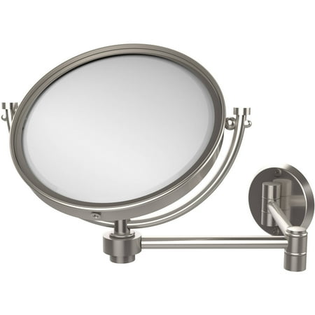 8" Wall-Mounted Extending Make-Up Mirror, 2x Magnification