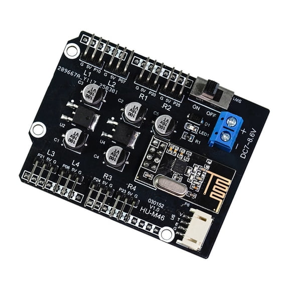 8 Way PWM Servo Drive Expansion Board Robot Arm Control Onboard 2.4G Receiver Servo Expansion Board