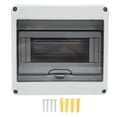 thumbnail image 1 of 8-Way Surface-Mounted Circuit Breaker Box - IP65 Rated Waterproof and Dustproof Electrical Distribution Protection Box, 1 of 8