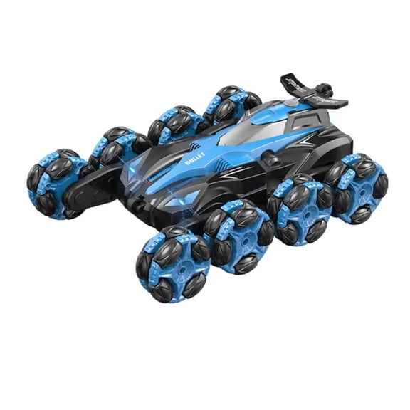 8 Wheels Stunt Car With Remote Control 360 Rotation Spray Light Music RC Stunt Car