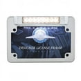 thumbnail image 1 of 8 White LED Motorcycle License Plate Frame - Back-Up Light, 1 of 3