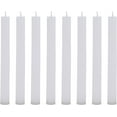 thumbnail image 1 of 8 White Taper Candles, 2 Boxed Sets of 4, Hand Dipped, Dripless, 7 Hours Burn Time, Marbled Matte Paraffin Wax, 7.75 Inches, 1 of 6