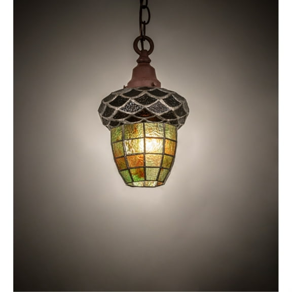 8" Wide Acorn Mini Pendant