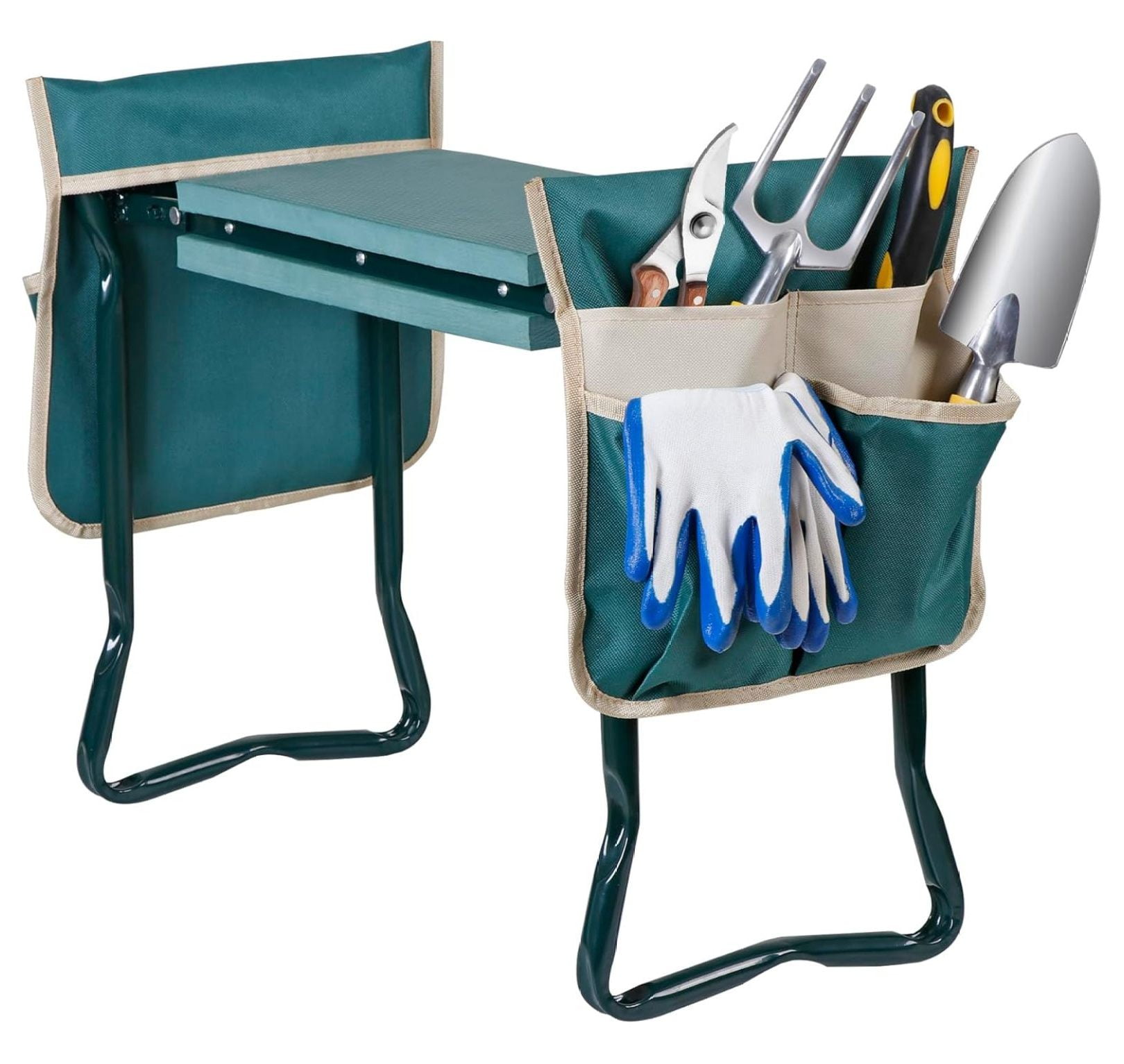 Garden Kneeler And Seat Foldable Garden Stool, Togo Garden Bench