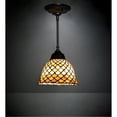 thumbnail image 1 of 8" Wide Tiffany Fishscale Mini Pendant, 1 of 1