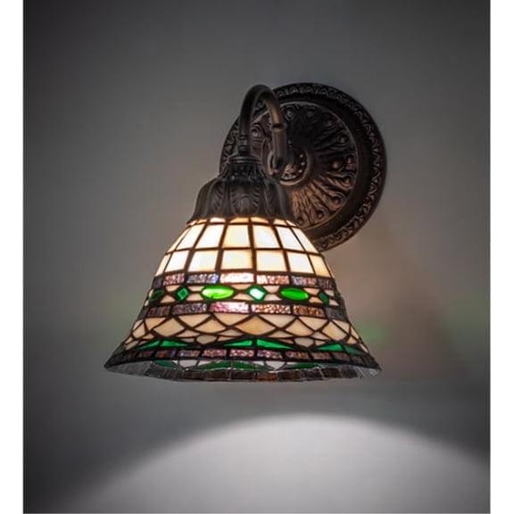 8" Wide Tiffany Roman Wall Sconce