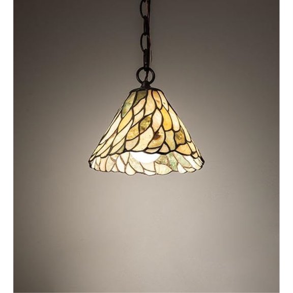 8" Wide Willow Jadestone Mini Pendant