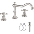 thumbnail image 1 of 8" Widespread Bathroom Basin Faucet Vanity Sink 2 Handle Tub Waterfall Mixer Tap, 1 of 8