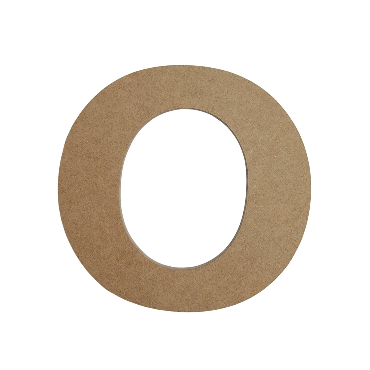 Unfinished Wood Letter O - 8 Inch Blank MDF Craft Cutout | Curlz Font DIY Monogram Decor - View #3