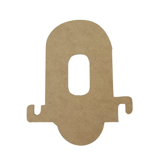 8" Wooden Letter O Unfinished, Train Font, Craft Cutout 1/4" Thick
