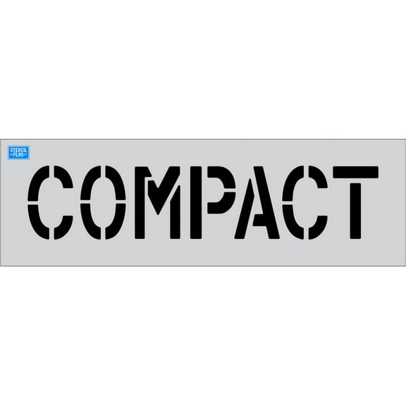 8" Word - COMPACT Parking Lot Pavement Marking Stencil Thickness: .125