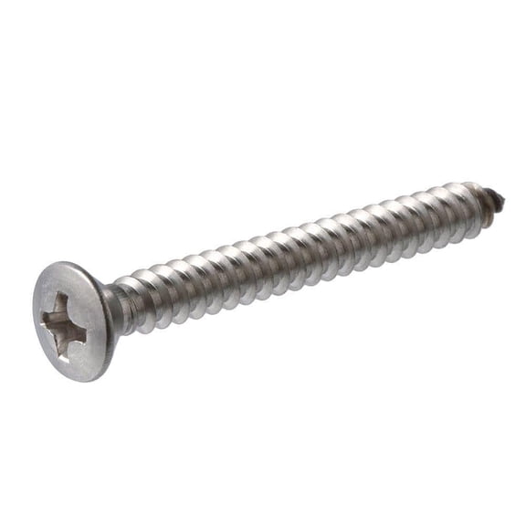 #8 X 1-1/2 In. Phillips Oval Head Stainless Steel Sheet Metal Screw (25-Pack)