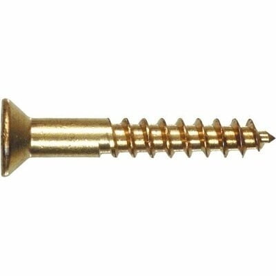 # 8 X 1-Inch Brass Flat Head Phillips Wood Screws 4-Pack
