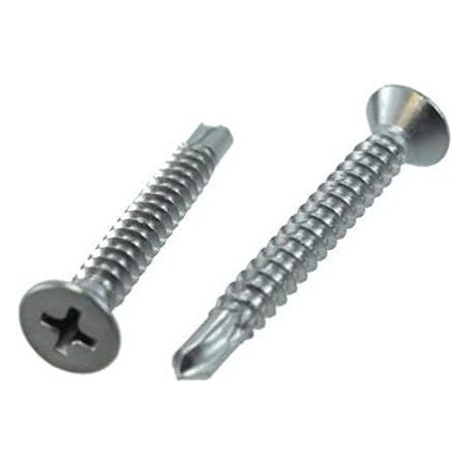  8 X 1" Stainless Steel Flat Head Phillips Drill & Tap Screws (Box of