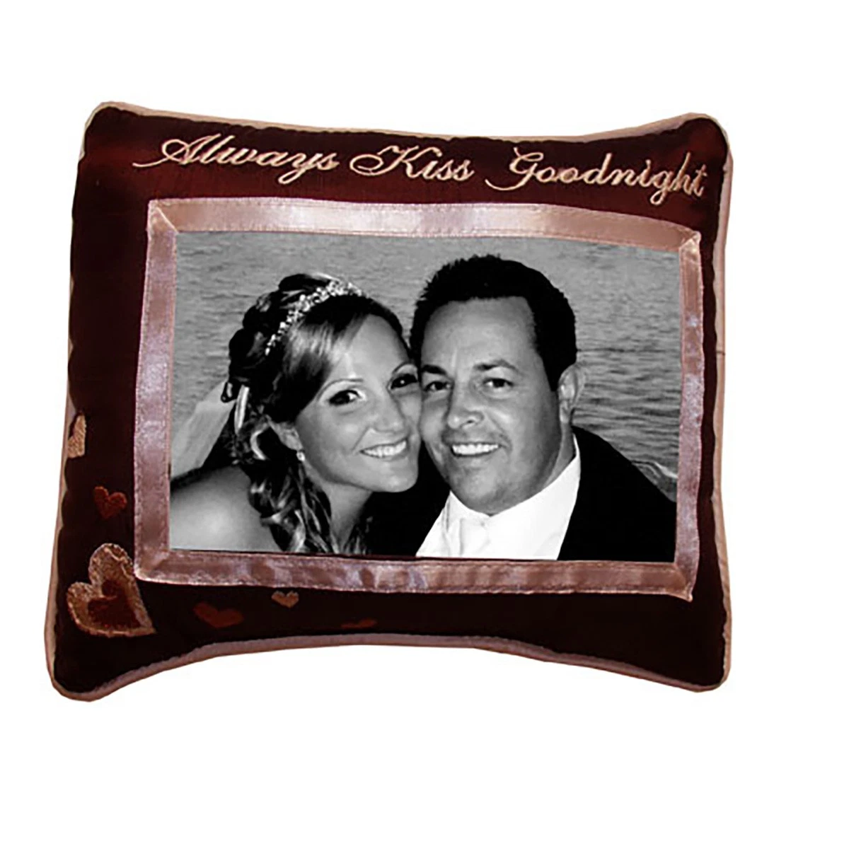8" X 10" Always Kiss Me Goodnight Picture Small/Petite Accent Pillow