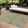 thumbnail image 1 of HomeRoots 603836 8 x 10 ft. Beige & Blue Damask Washable Indoor & Outdoor Traditional Rectangle Area Rug, 1 of 5