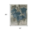 thumbnail image 1 of 8' X 10' Blue and Gray Abstract Hand Tufted Area Rug, 1 of 11