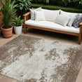 thumbnail image 1 of HomeRoots 599469 8 x 10 ft. Brown & Beige Abstract Washable Indoor & Outdoor Rectangle Area Rug, 1 of 5