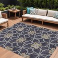 thumbnail image 1 of HomeRoots 613425 8 x 10 ft. Charcoal & Gold Geometric Washable Indoor & Outdoor Rectangle Area Rug, 1 of 5