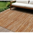 thumbnail image 1 of HomeRoots 613088 8 x 10 ft. Copper & Rust Abstract Washable Indoor & Outdoor Rectangle Area Rug, 1 of 5