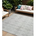 thumbnail image 1 of 8' X 10' Gray Geometric Washable Non Skid Indoor Outdoor Area Rug, 1 of 3