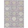 thumbnail image 1 of HomeRoots 599433 8 x 10 ft. Lavender, Gold & Green Damask Washable Indoor & Outdoor Traditional Rectangle Area Rug, 1 of 5