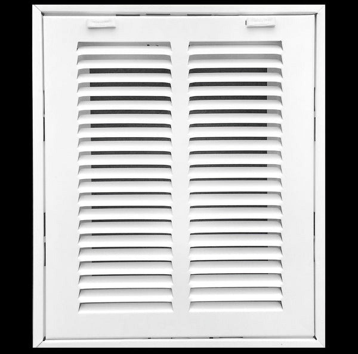 8" x 10" White Steel Return Air Filter Grille with Removable Face