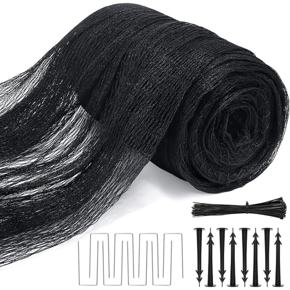 8 X 100 Ft Garden Netting, 5/8in Mesh Heavy Duty Bird Netting for Vegetable, Fruit Trees, Blueberry Bush Protection, Reusable Poultry Netting Against Birds, Deer, Rabbit and Cat, Chicken Coop Net