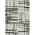 thumbnail image 1 of 8' X 11' Cream and Black Abstract Distressed Area Rug, 1 of 10