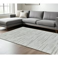 thumbnail image 1 of HomeRoots 570070 8 x 11 ft. Abstract Rectangle Area Rug, Gray, 1 of 10