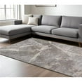 thumbnail image 1 of HomeRoots 558387 8 x 11 ft. Abstract Rectangle Area Rug, Gray & Ivory, 1 of 11