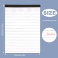thumbnail image 1 of 8 X 11 Inches Lined Note Pads, Wide Ruled Memo Notebook, Perforated Legal Pad, Ink-Proof Paper for Ballpoint And Gel Pens, Professional, scholar, And Staff Supplies, 3 Notebooks, 1 of 5