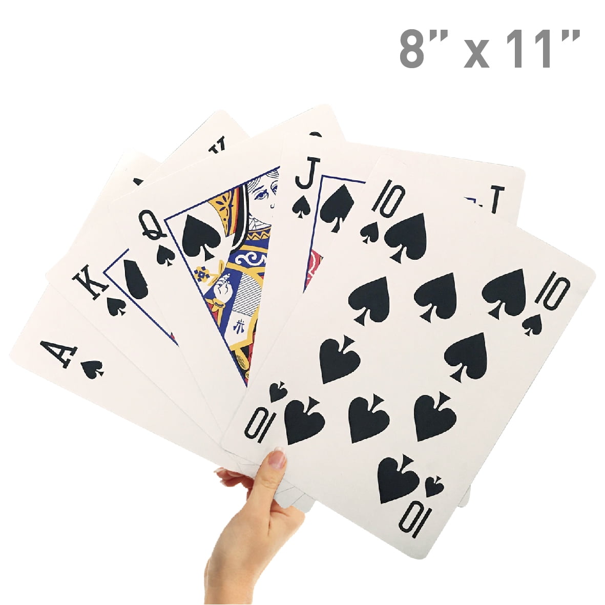 8” X 11” Super Big Giant Playing Cards – Novelty Jumbo Cards for