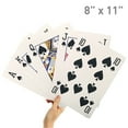 thumbnail image 1 of 8” X 11” Super Big Giant Playing Cards – Novelty Jumbo Cards for Kids, Teens or Seniors – Large Print – Poker Full Deck of Cards - Lowest Price on Amazon, 1 of 6