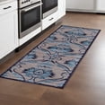 thumbnail image 1 of 8' X 11' Tan Green and Taupe Floral Power Loom Area Rug, 1 of 8