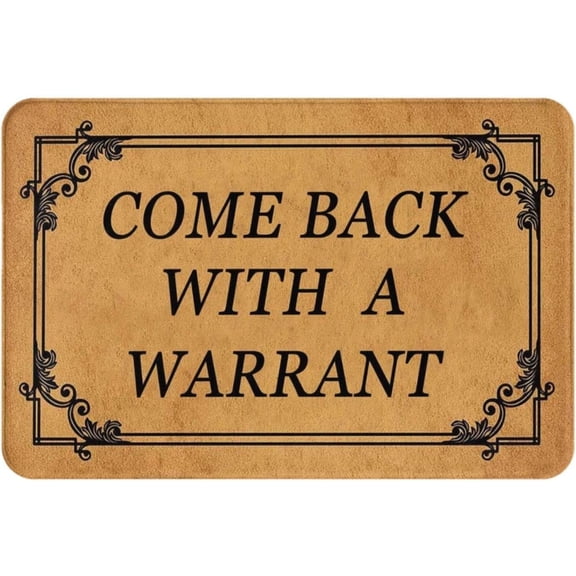 8"X 12" Come Back With A Warrant Vintage Metal Tin Sign Art Plaque Wall Decor Look Funny Gifts For Home Kitchen Garage Bathroom Farm Garden Bar Cafe Metal Posters