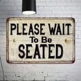 thumbnail image 1 of 8"X 12" Please Wait To Be Seated Sign, Restaurant Sign, Food Order Sign, Togo Food Sign Funny Wall DecorTin Signs Poster Plaque, 1 of 8