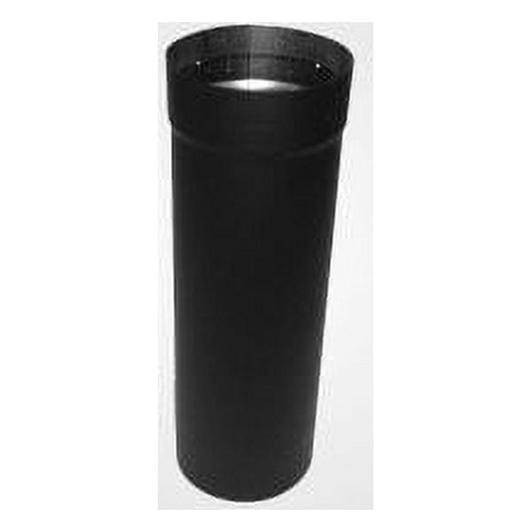8" X 18" Slip Connector (Adjusts 4" 16") Black Stovepipe 22Gauge