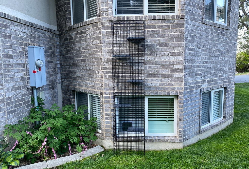 8" X 22" X 96" Catio Tower Outdoor Cat Enclosure